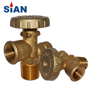 SIAN PV06真鍮安全LPGガスシリンダーポルバルブプロパンタンク制御バルブ
