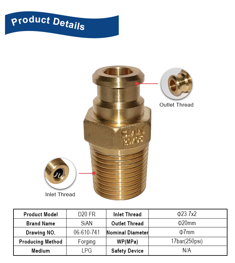 D20 LPGセルフクロージングバルブ（2）