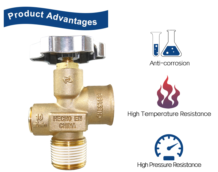 MX100 LPGシリンダーバルブメキシコ用ブラスポールバルブ（11）